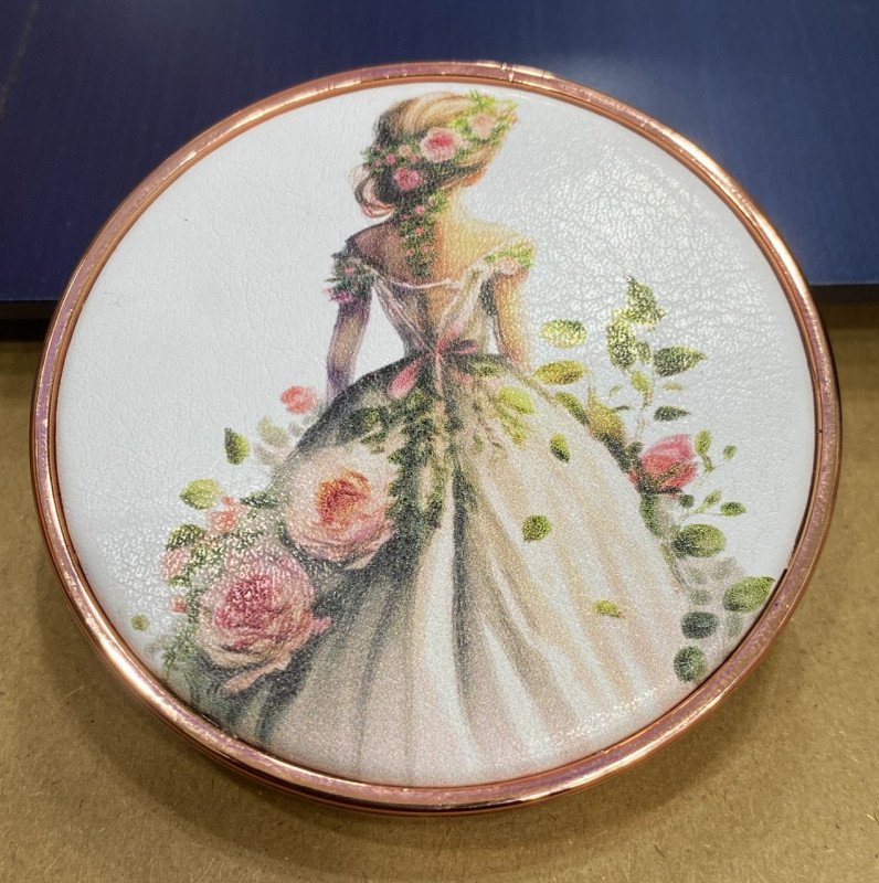 Miroir Maquillage avec dessin